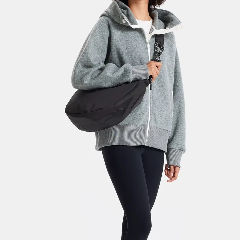 GAP Polyamide Shoulder Bag Crossbody Bag Medium Size Women's Black-3