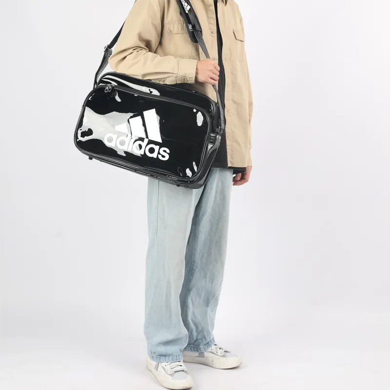 Adidas PU Shoulder Bag, Crossbody Bag Regular Unisex Black-4
