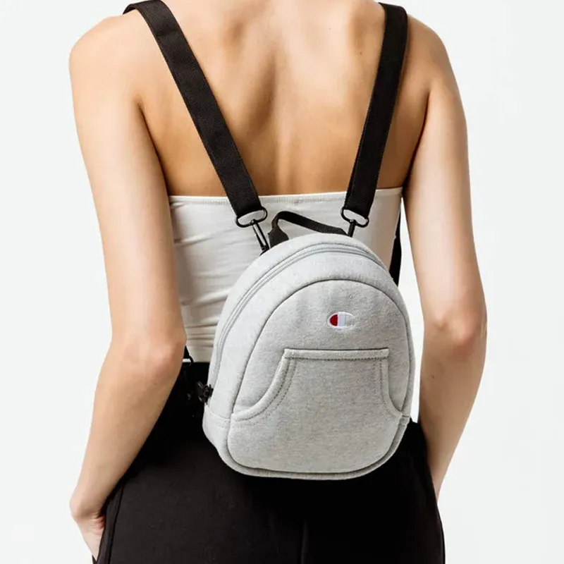 Champion Cotton Backpack Mini Unisex Light Gray-4