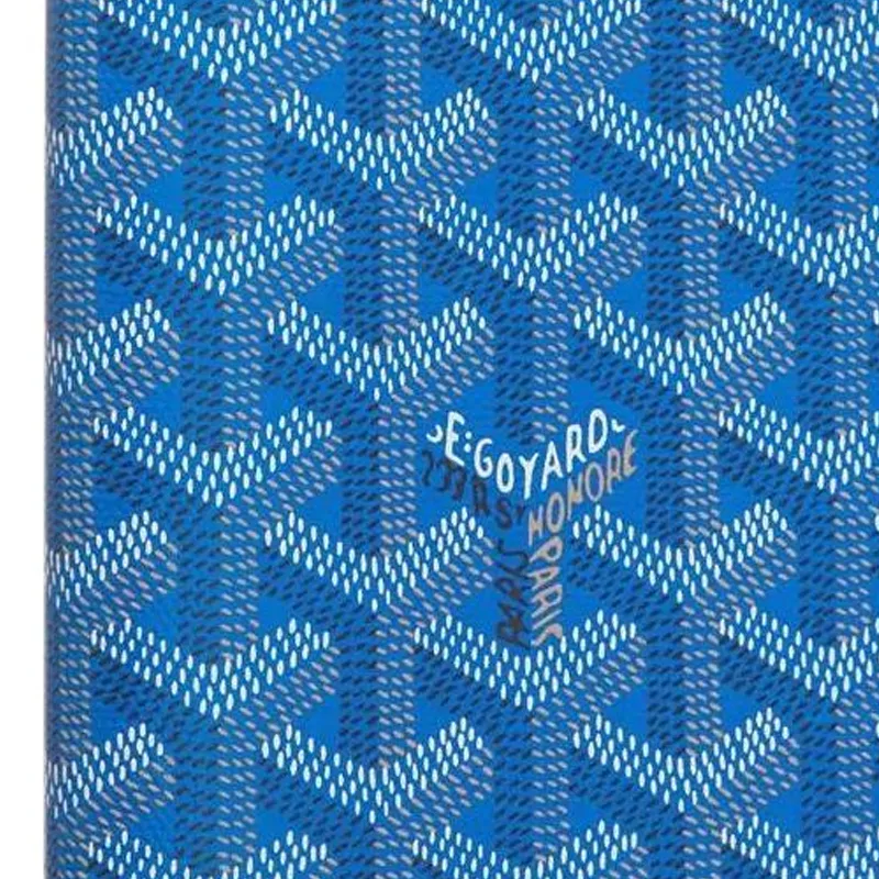 GOYARD Grenelle Canvas With Leather Card Holder Passport Holder Unisex Blue-2