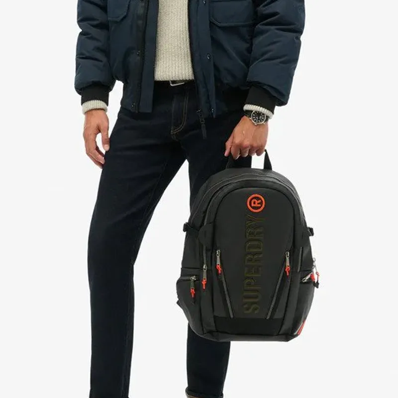 SUPERDRY Polyester Backpack Regular Women's Black-4