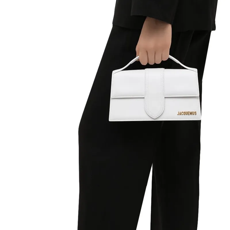 Jacquemus Cow Leather Shoulder Bag Women's White-3