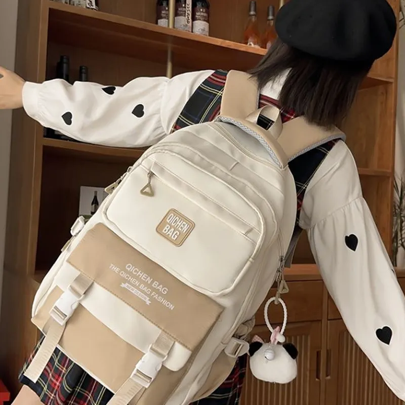 NIGEER Nylon Backpack Regular Women's Multicolor-8