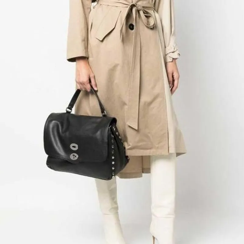 Zanellato Postina Twist Lock Medium Tote Bag-4