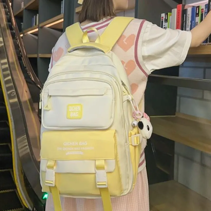 NIGEER Nylon Backpack Regular Women's Multicolor-4