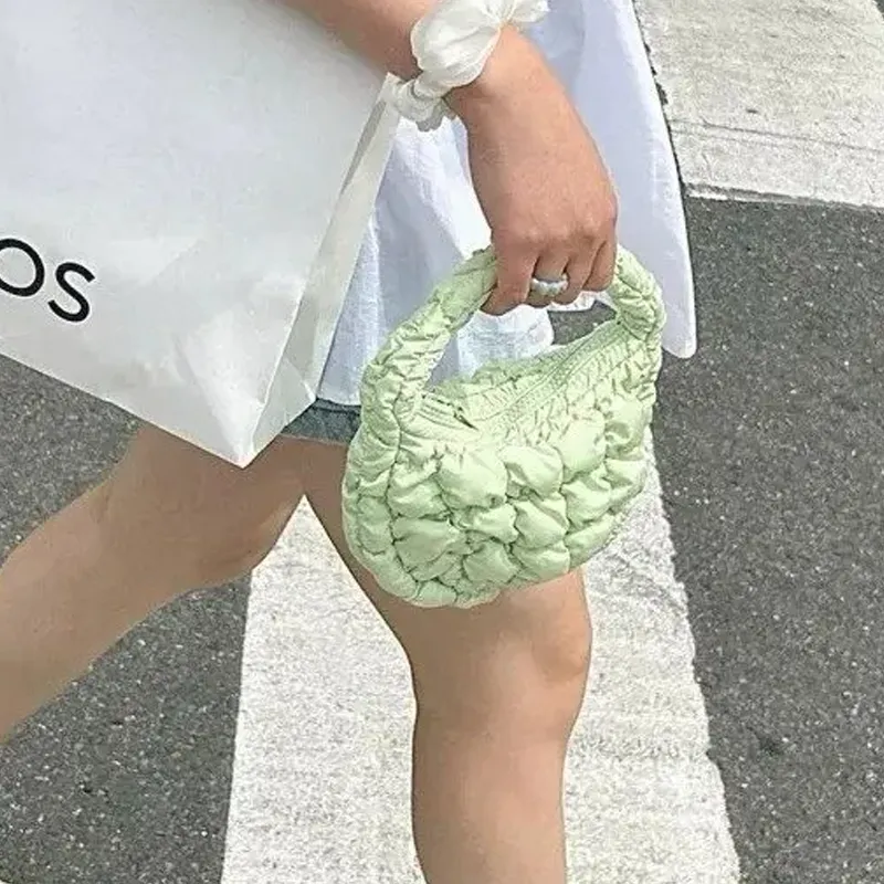 COS Polyester Cloud Bag Handbag Regular Women's Light Green-2