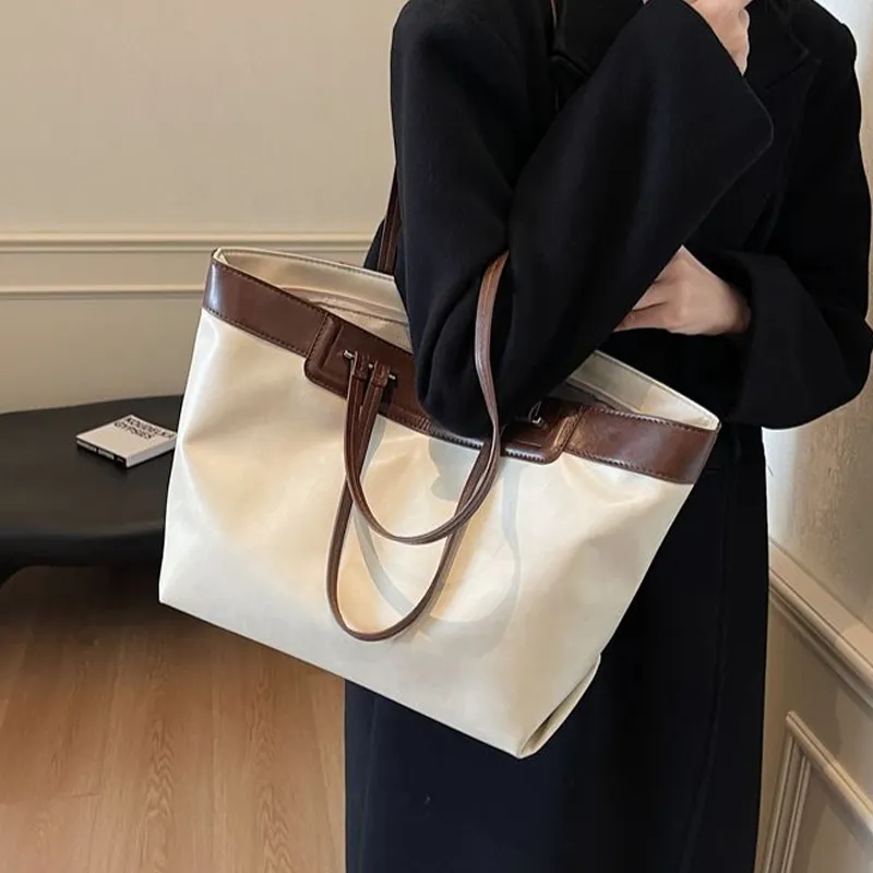 JIANMU PU Tote Bag, Shopping Bag, Shoulder Bag Regular Women's Multicolor-8
