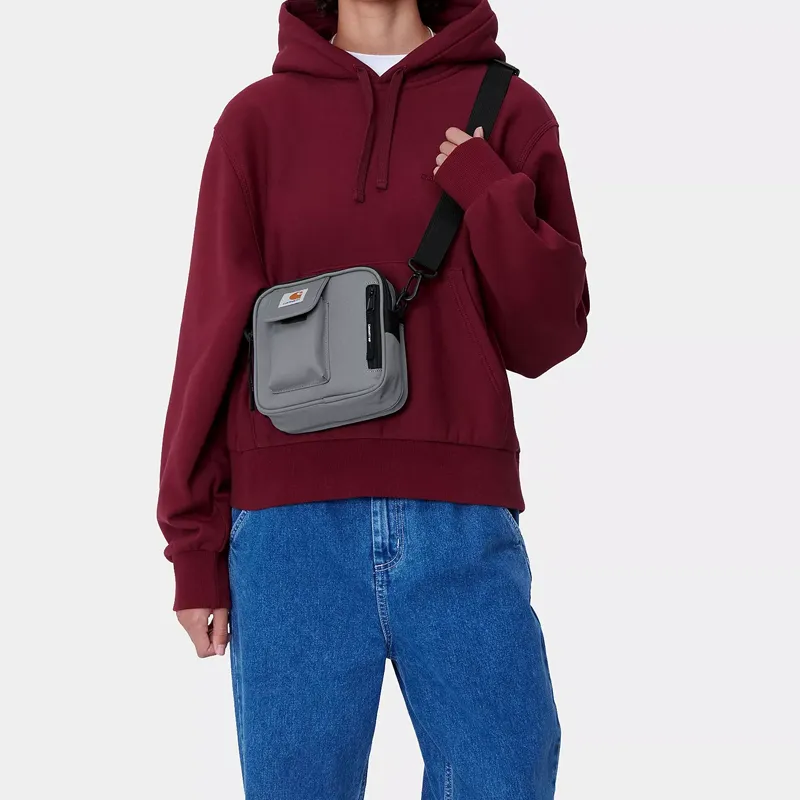 Carhartt WIP Recycled Polyester Canvas Crossbody Bag, Shoulder Bag Trumpets Men's Dove Gray-3