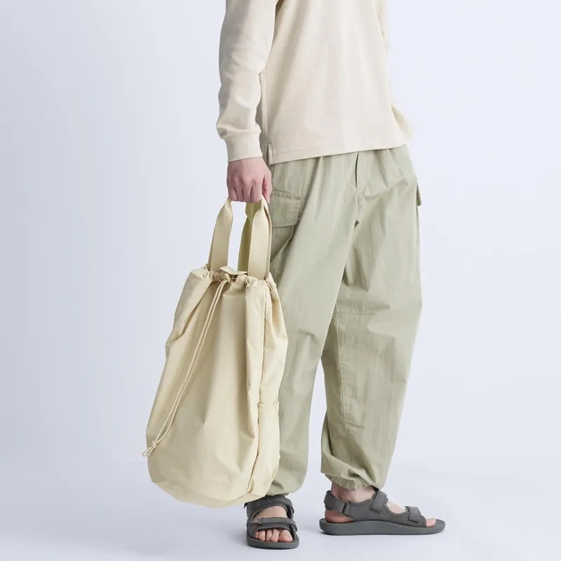 UNIQLO Polyester Backpack Regular Unisex Light Beige-4