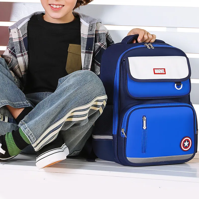 Disney × Marvel Collaboration Polyester Backpack Regular Men's Blue/Green-2
