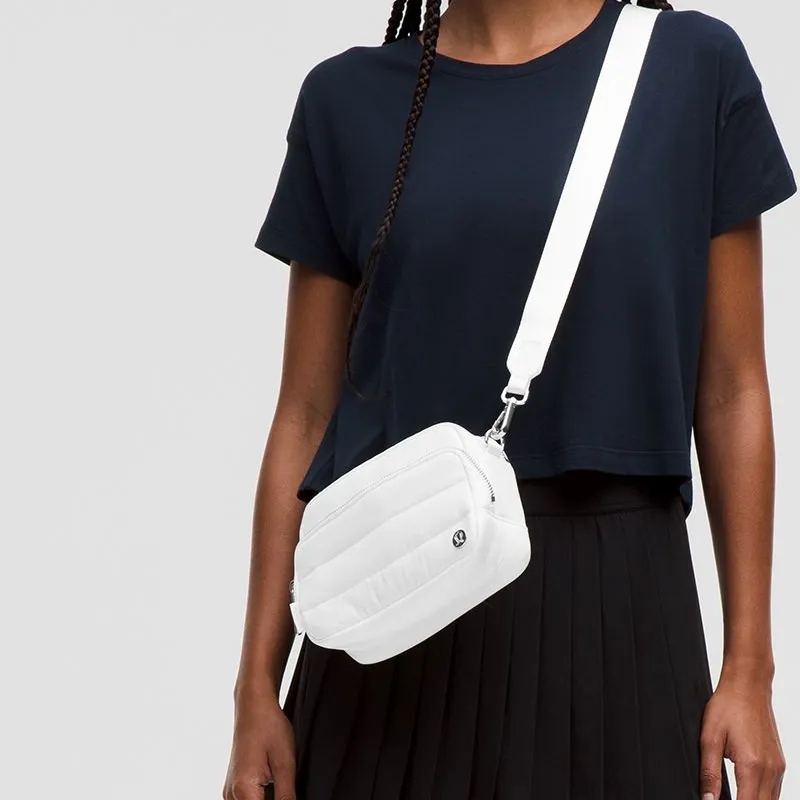Lululemon Everywhere Nylon Shoulder Bag Crossbody Bag Regular Women's White-3