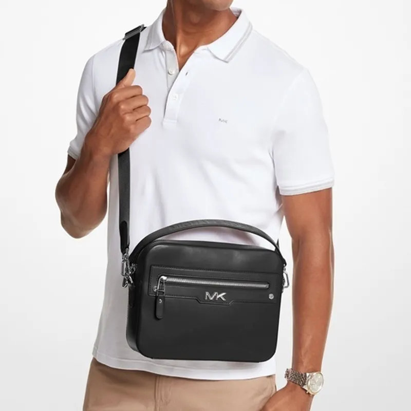 MICHAEL KORS Varick Leather Camera Bag-4