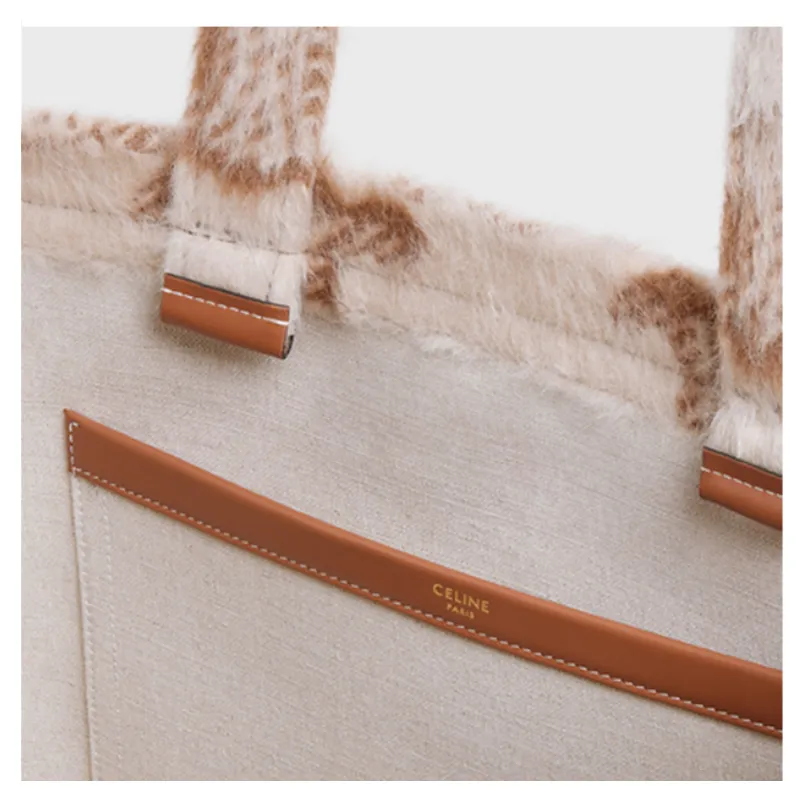 CELINE Triumphal Arch Cow Leather Tote Bag Shopping Bag Shoulder Bags Handbags Large Size Women's Tawny-4