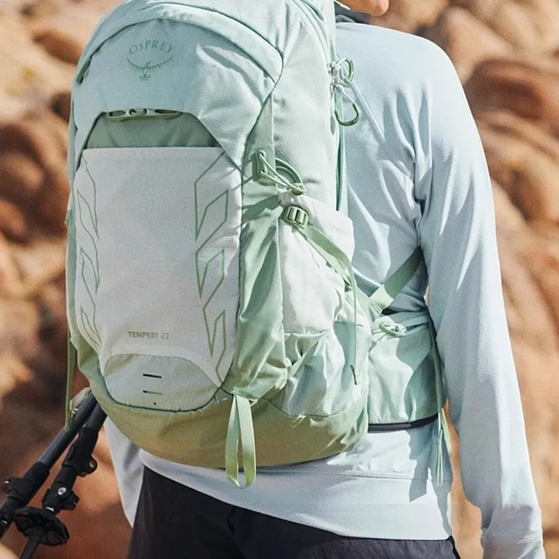 OSPREY Nylon Outdoor Hiking Bag Backpacks Women's Mint Green-3
