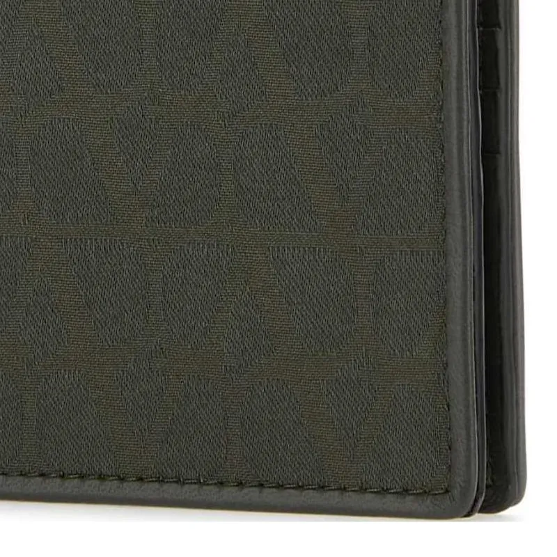 Valentino Toile Iconographe Logo Jacquard Bi Fold Wallet-3