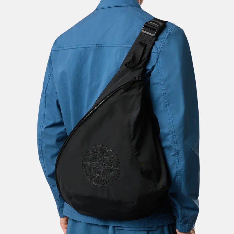 STONE ISLAND Polyester With Polyamide Shoulder Bag Men's Black-4