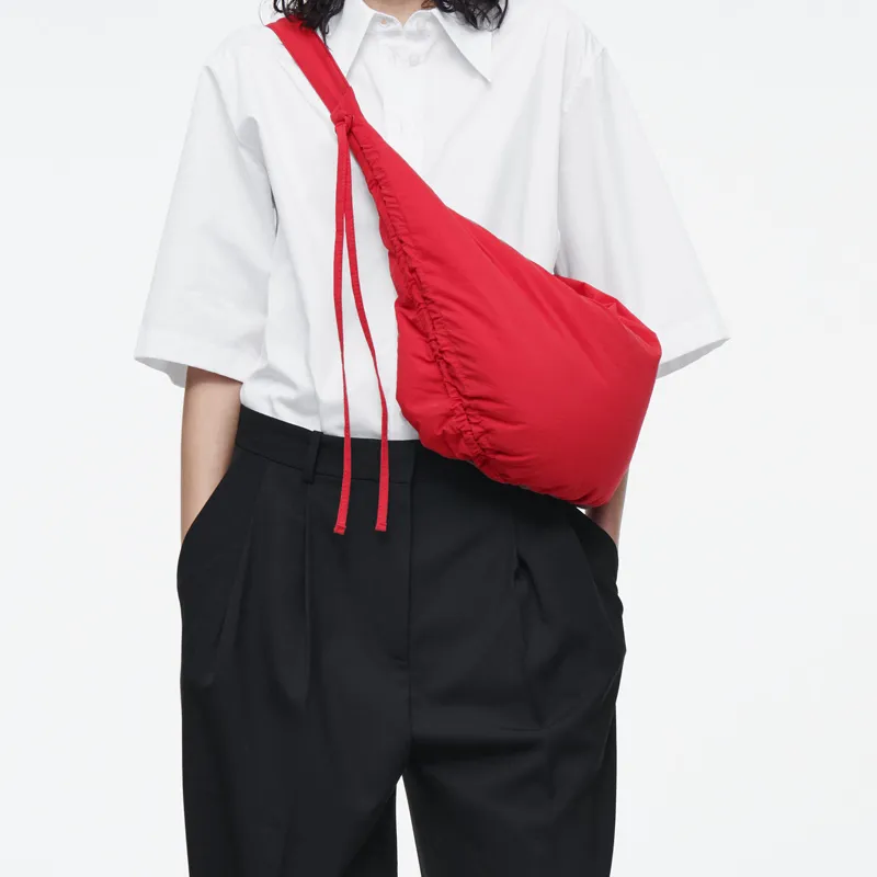 COS Recycled Nylon Portable Crossbody Bag Shoulder Bag Mini Women's Red-1