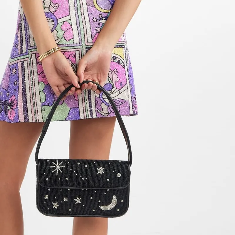 Staud Starry Night Embellished Shoulder Bag-4