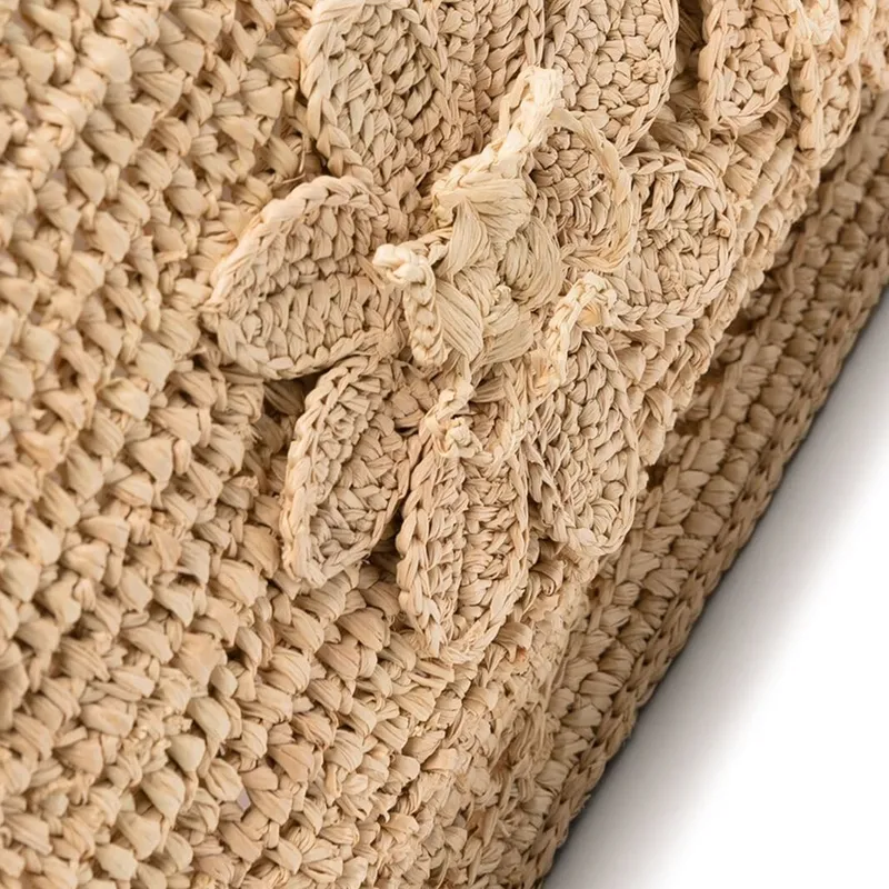 Zimmermann Raffia Tote Bag Shopping Bag Handbag Women's Natural-3