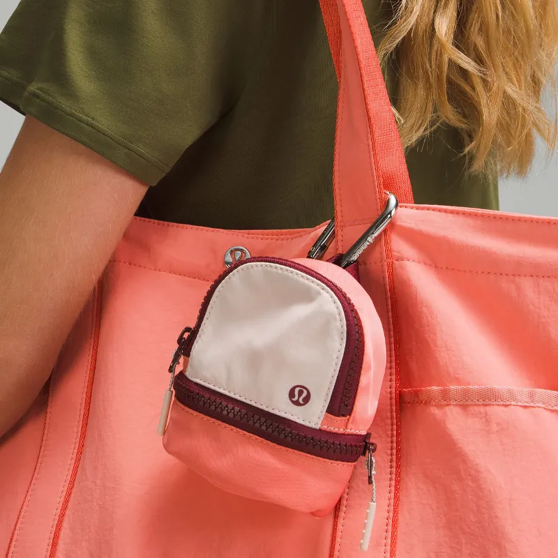 Lululemon Nylon Storage Bag Women's Pink & Beige-3