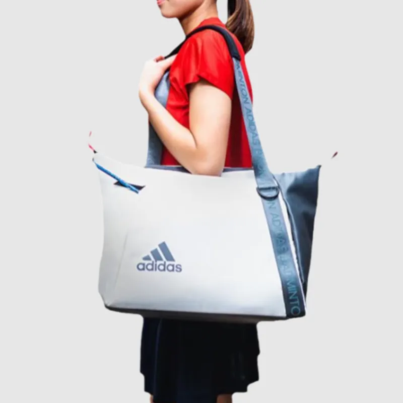 Adidas Polyester Ball Racket Bag, Handbag, Single Shoulder Tote Bag Regular Unisex Black White-5