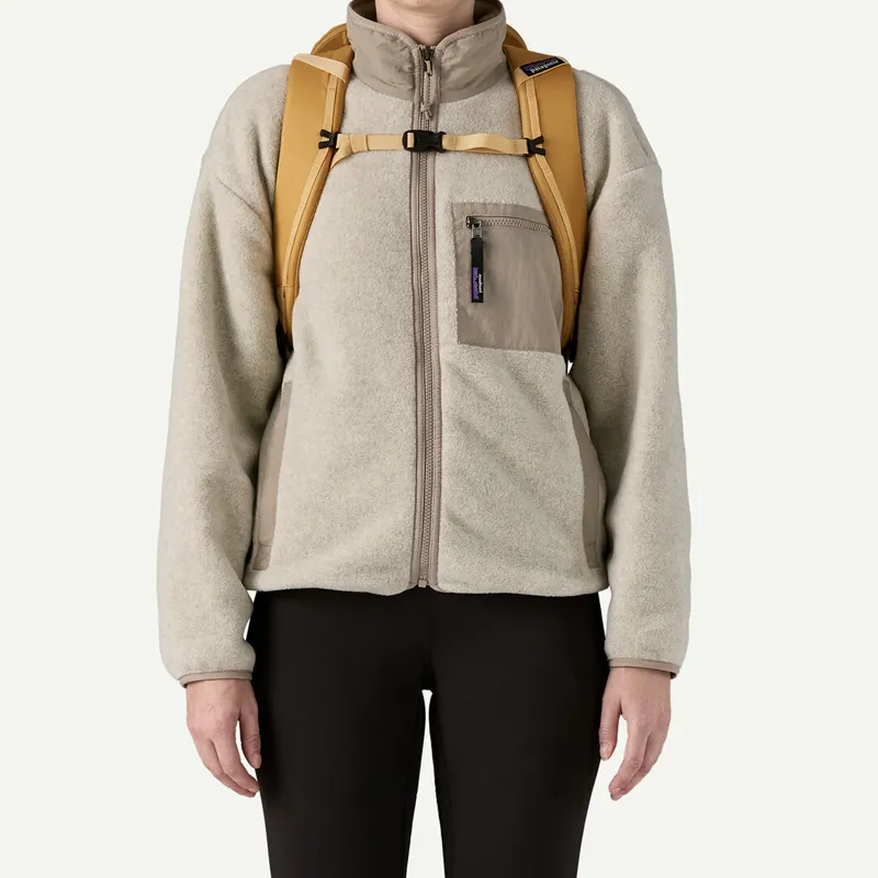 Patagonia Fabric Outdoor Hiking Bag Backpacks Unisex Ginger Yellow-3