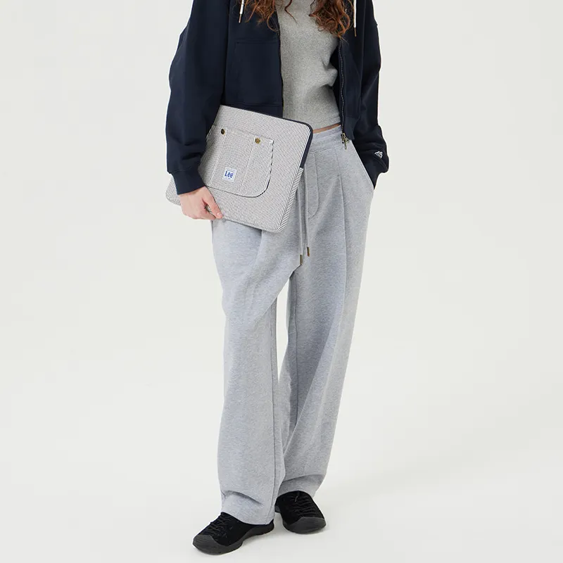 Lee Cotton Laptop Bag Unisex White & Black-4