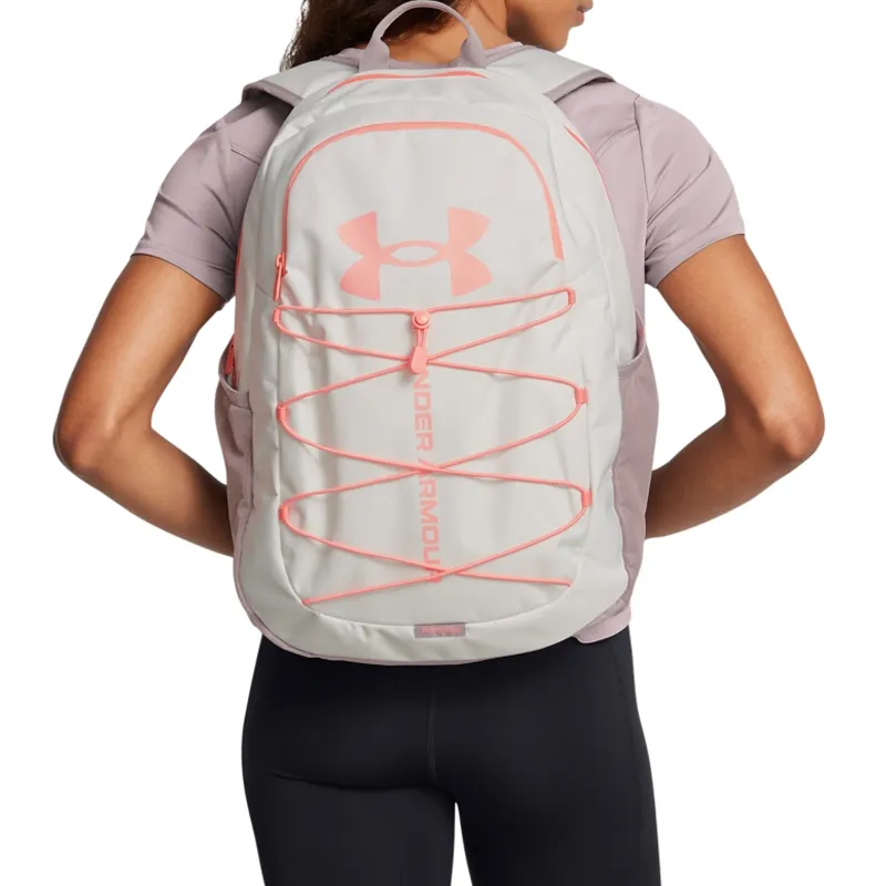 Under Armour Polyester Backpack Unisex Lyle Gray & Air Orange-3