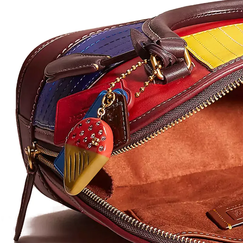 COACH Revel Glove Tanning Dome Bag Handbag, Shoulder Bag Medium Size Women's Multicolor-4