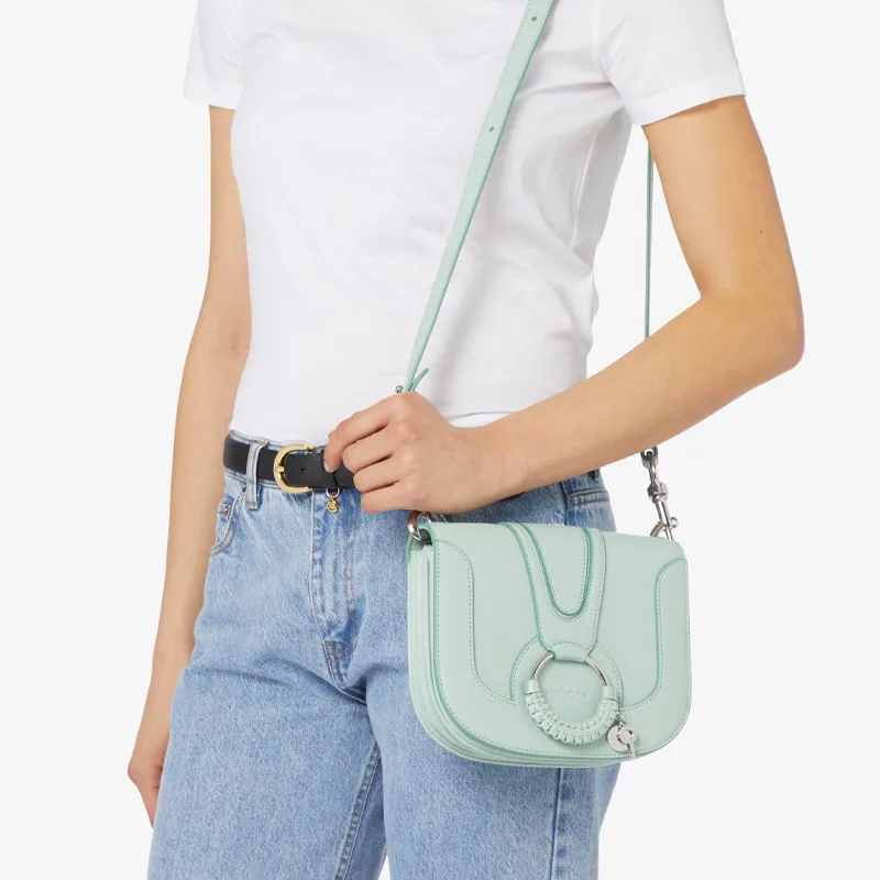 See By Chloe Hana Grained Goatskin Crossbody Bag Shoulder Bag Women's Bright Blue-4
