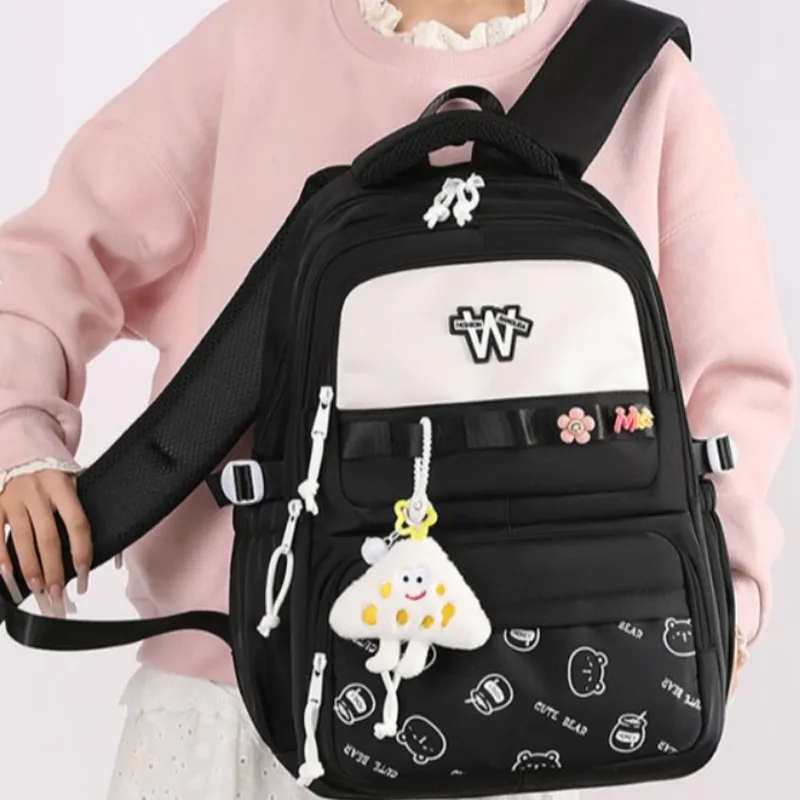JIANGLIDA Nylon Fabric Student Bag Women's Multicolor-5