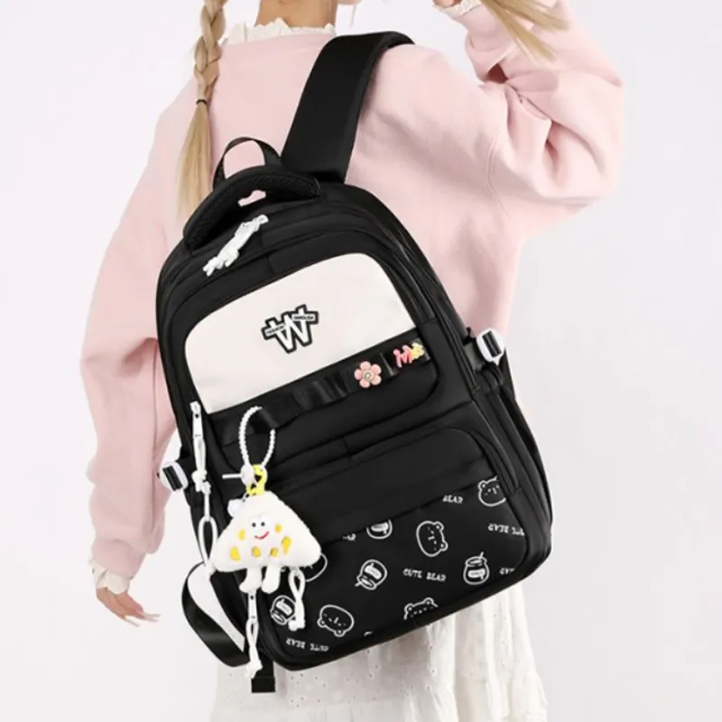 JIANGLIDA Nylon Fabric Student Bag Women's Multicolor-6