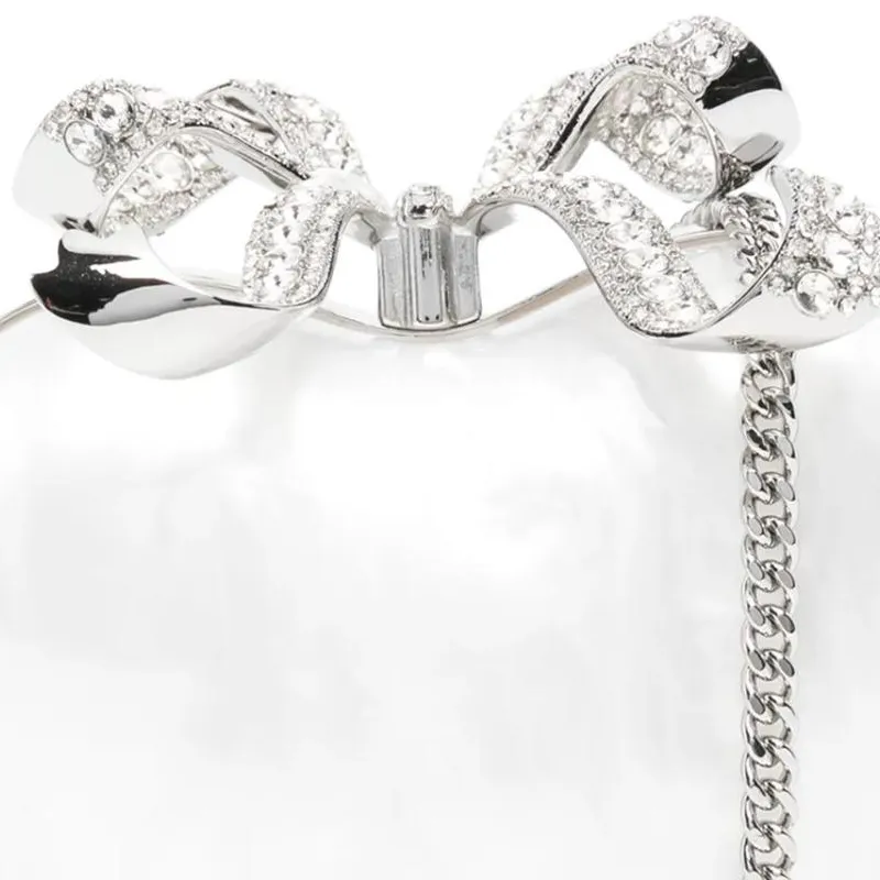 Self portrait Pearl Heart Clutch Bag-3
