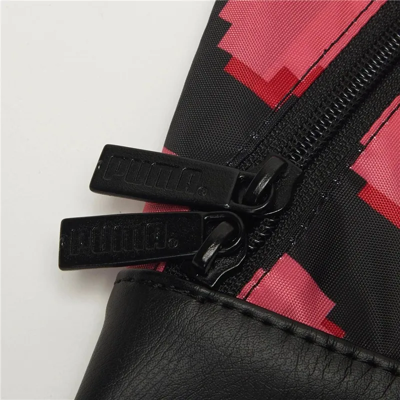 PUMA Artificial Leather Backpack Regular Women's Black Pink-2