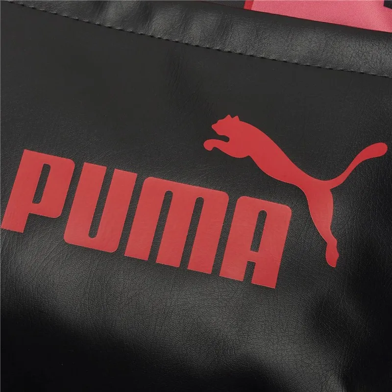 PUMA Artificial Leather Backpack Regular Women's Black Pink-3