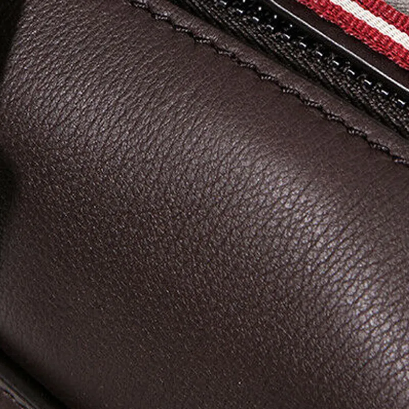 BALLY Leather One Shoulder Crossbody Messenger Bag Men's Coffee-6