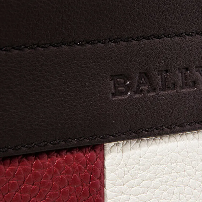 BALLY Leather One Shoulder Crossbody Messenger Bag Men's Coffee-5