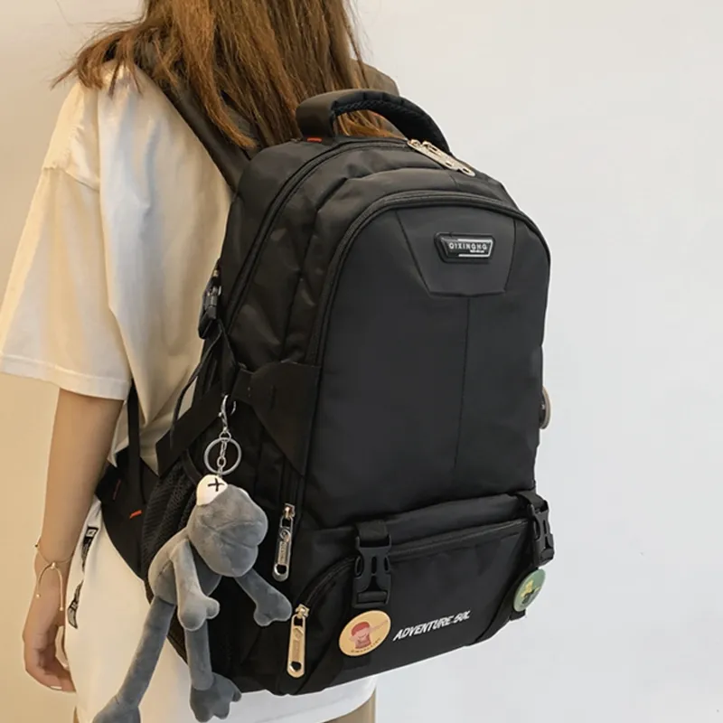 H YXIANG Nylon Backpack Unisex Multicolor-6