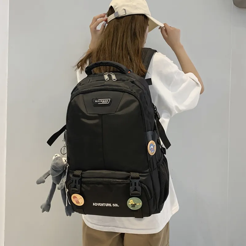 H YXIANG Nylon Backpack Unisex Multicolor-7