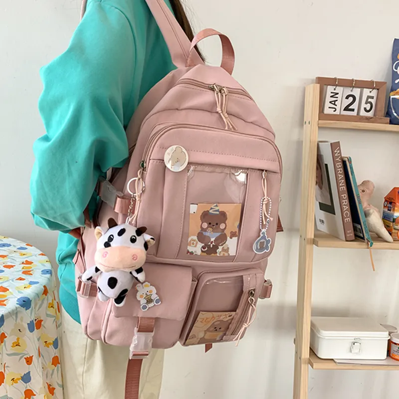 CARTELO Nylon With PVC Backpack Regular Unisex Multicolor-7