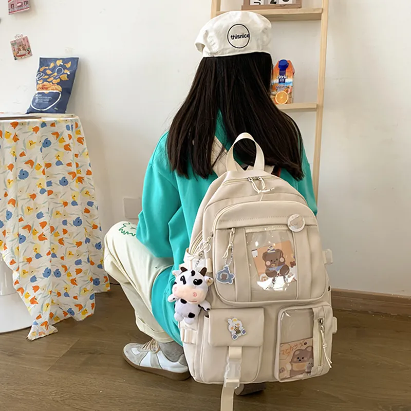 CARTELO Nylon With PVC Backpack Regular Unisex Multicolor-1