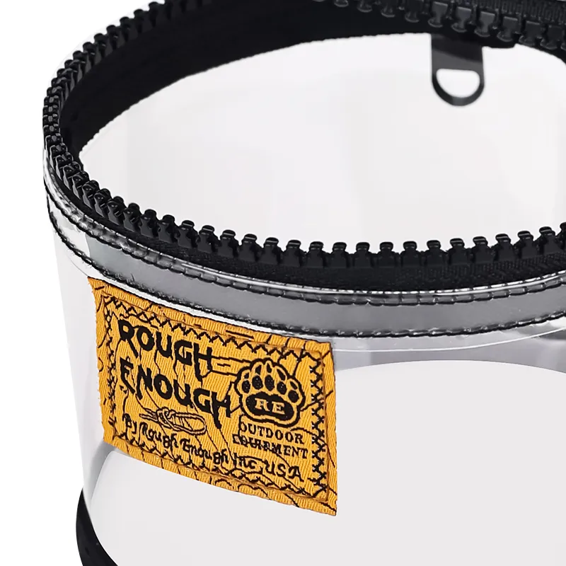 Rough Enough PVC Toiletry Bag Unisex Transparent-4