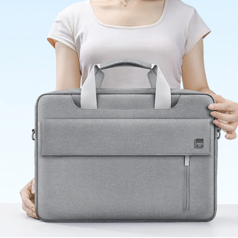 BUBM Polyester Laptop Bag Unisex Gray/Black-2