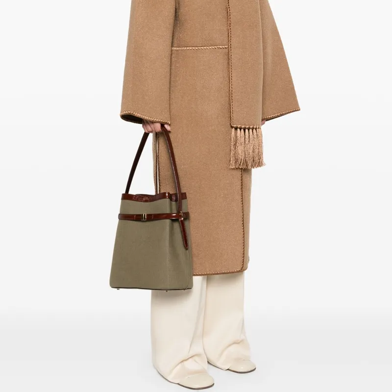 TOTEME Belted Bucket Bag-4