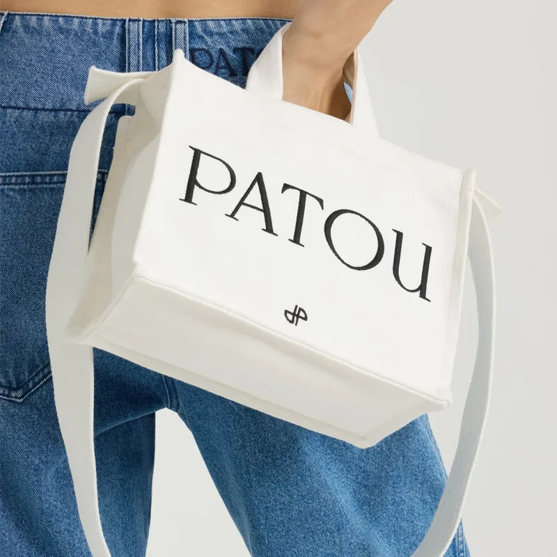 Patou Logo Printed Small Top Handle Bag-6