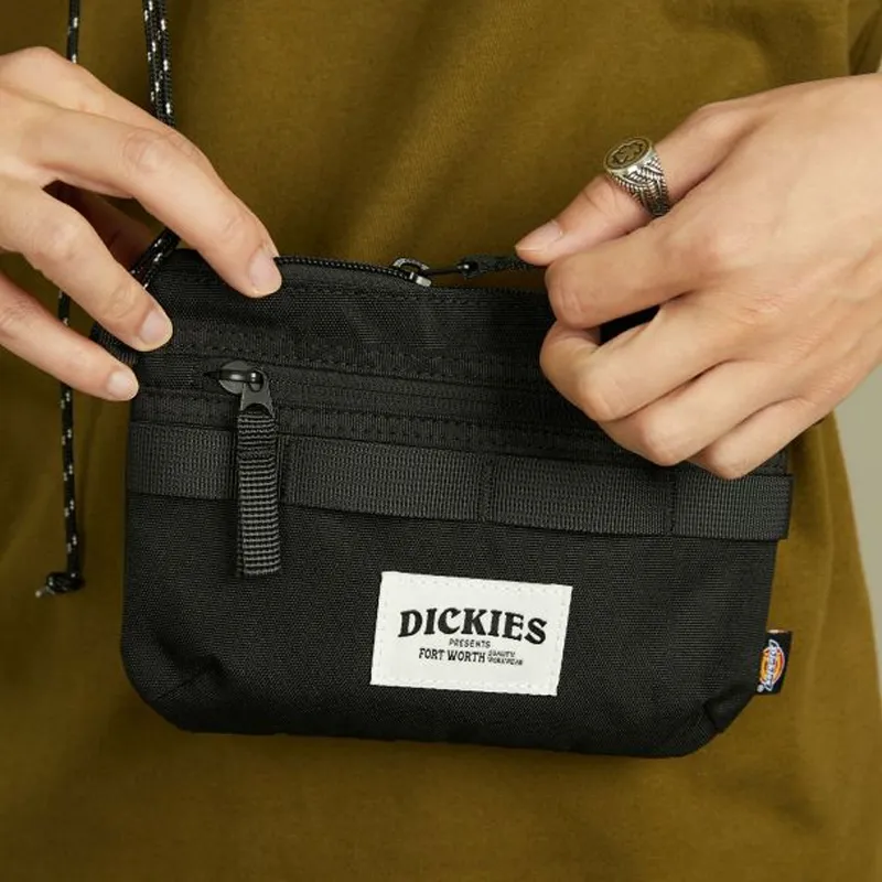 Dickies Polyester Shoulder Bag, Crossbody Bag Mini Unisex Asphalt Black-3