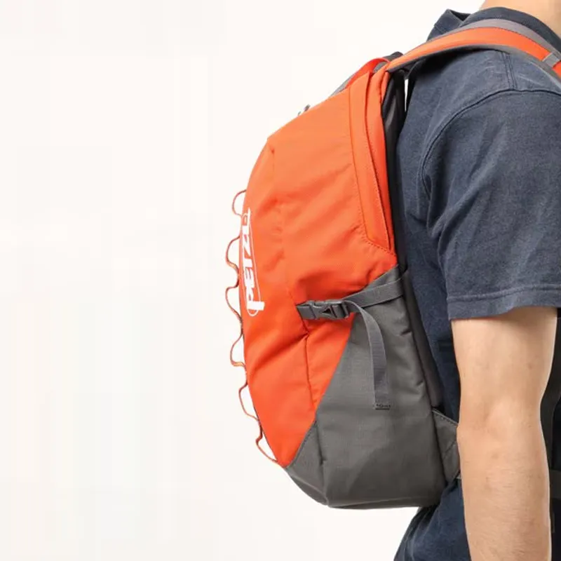 PETZL Nylon Outdoor Hiking Bag Backpacks Unisex Red & Orange-3