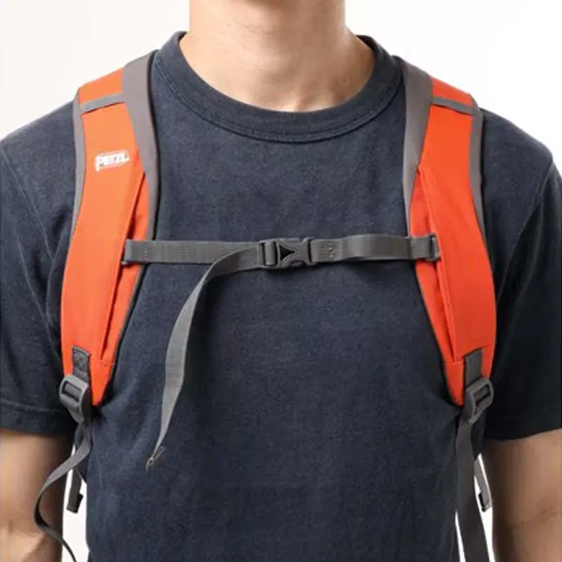 PETZL Nylon Outdoor Hiking Bag Backpacks Unisex Red & Orange-5