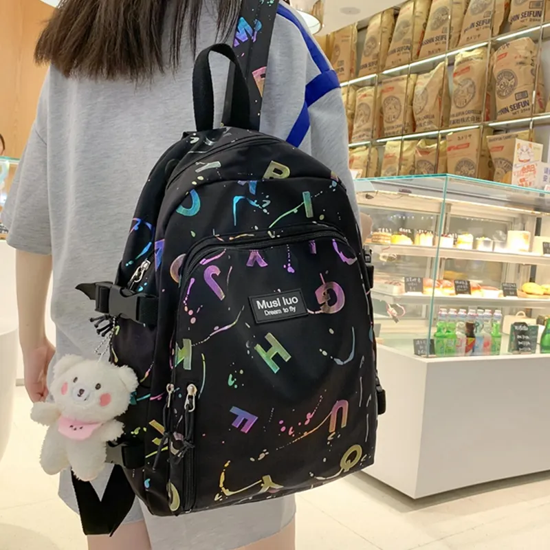 CARTELO Nylon Backpack Regular Women's Multicolor-7