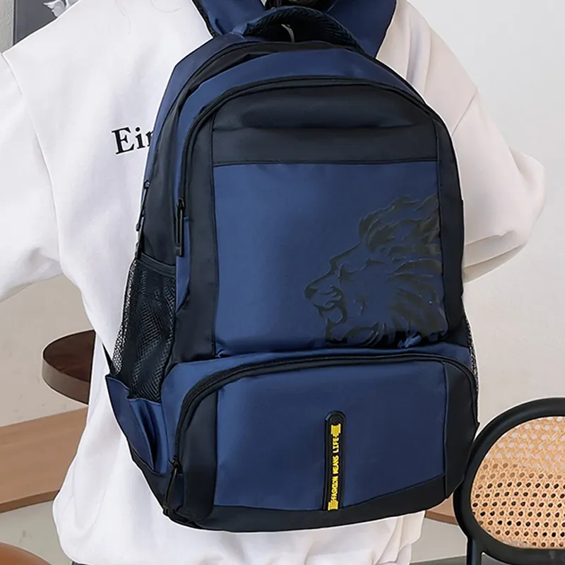 H YXIANG Nylon Backpack Regular Unisex Multicolor-5